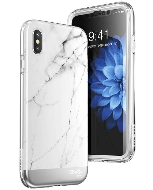 White Marble Case for Xs Max