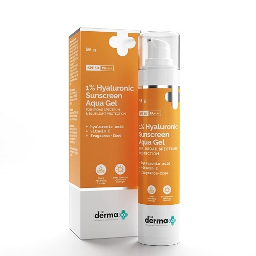 9. The Derma Co Hyaluronic Sunscreens with SPF 50+ PA++++ 